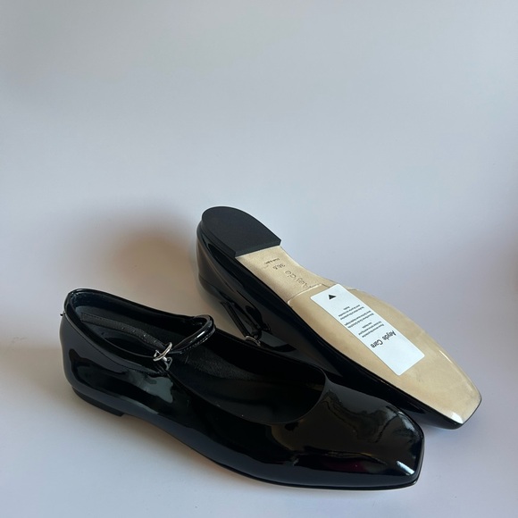 Aeyde Black Patent leather buckle-fastening ballet flats - Picture 3 of 6